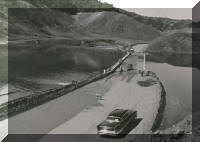 Highway 150 during Lake Casitas construction